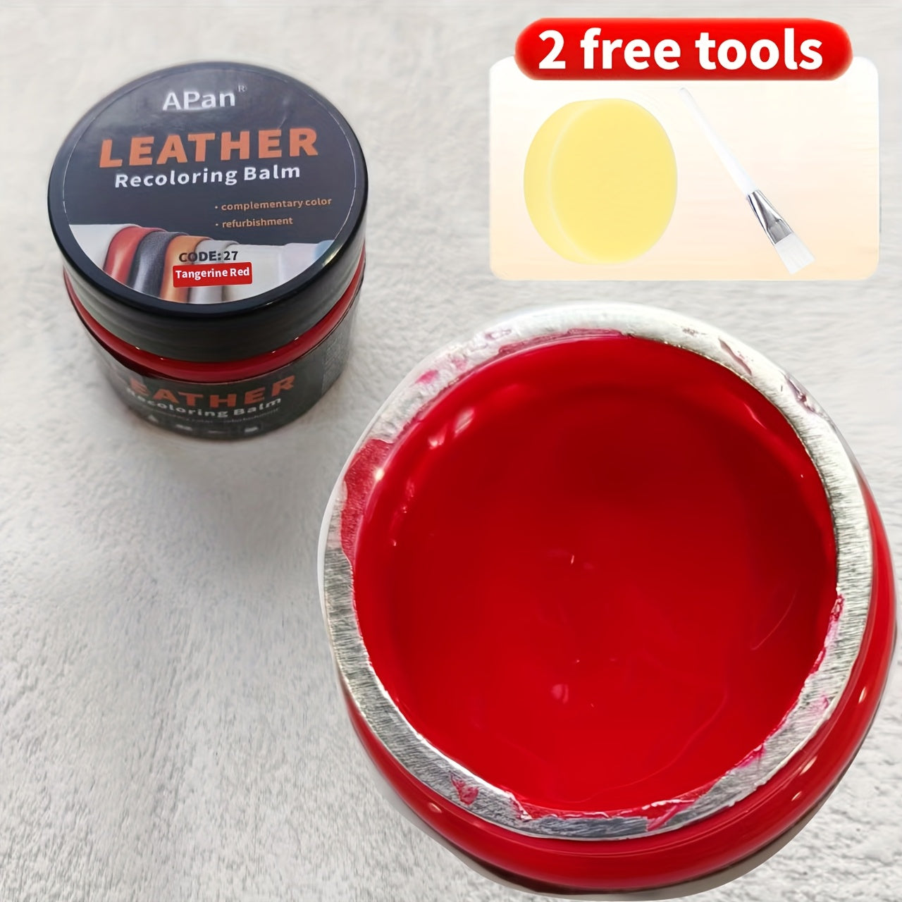 PU Leather Dyeing Paste 30g/1.05oz for Restoring Faded and Scratched Leather