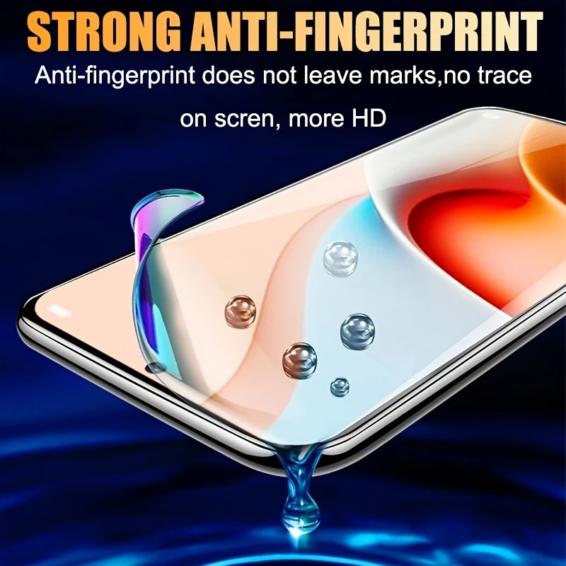 4pcs Full Cover Hydrogel Screen Protectors for Xiaomi Models Anti-Scratch Fingerprint