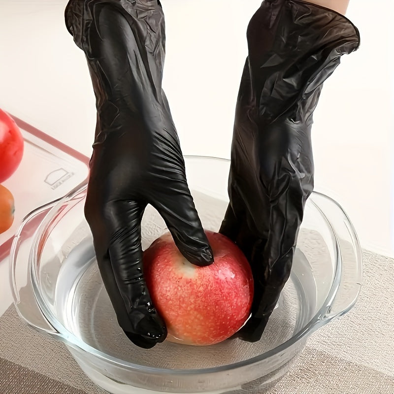 20 Heavy-Duty Nitrile Disposable Gloves Waterproof Lead-Free PVC-Free for Cleaning Tattoo Pet Grooming