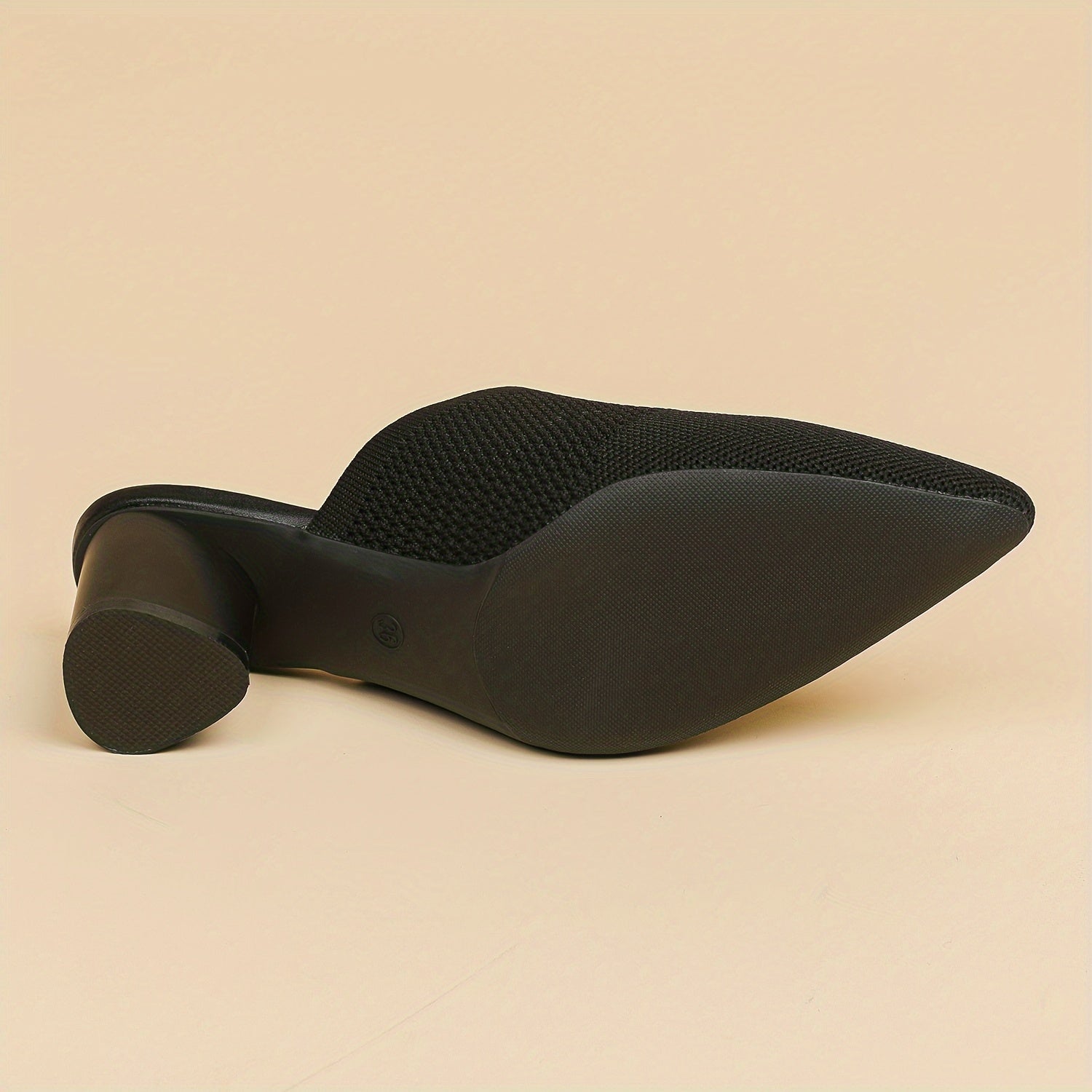 Women's Fabric Pointed Toe High Heels Casual Shoes Large Sizes