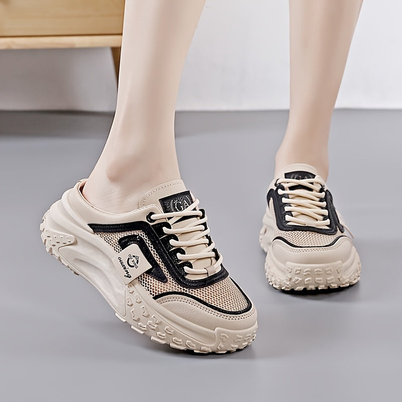 Women's Thick Sole Height-Increasing Outdoor Mesh Sandals Stylish Comfortable Casual Shoes