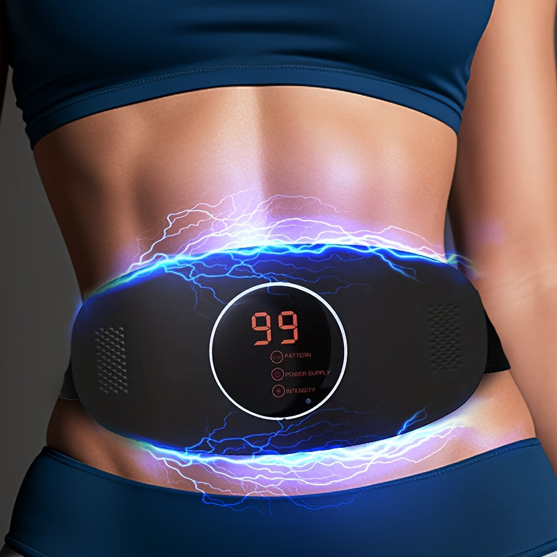 Rechargeable Waist Massager with Vibration and Elastic Belt USB Charging
