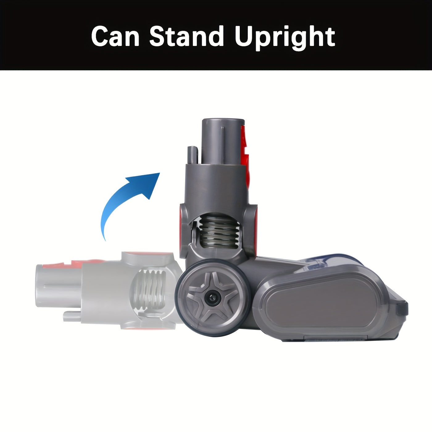 Dyson V7-V15, SV10-SV12 Animal Absolute seriyalari bilan mos keladigan mustahkam plastik pol cho'tkasi boshligi - qattiq pollar uchun simsiz vakuum tozalash vositasi (akkumulyator kiritilmagan)