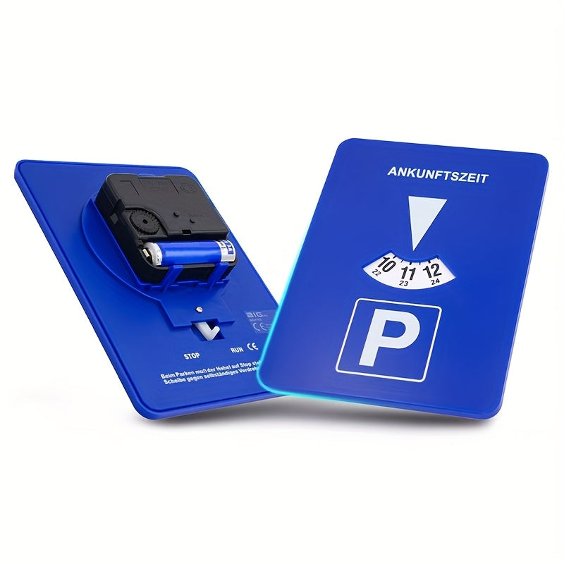 Digital Parking Timer Card Electronic Parking Sign Durable Plastic Car Accessory