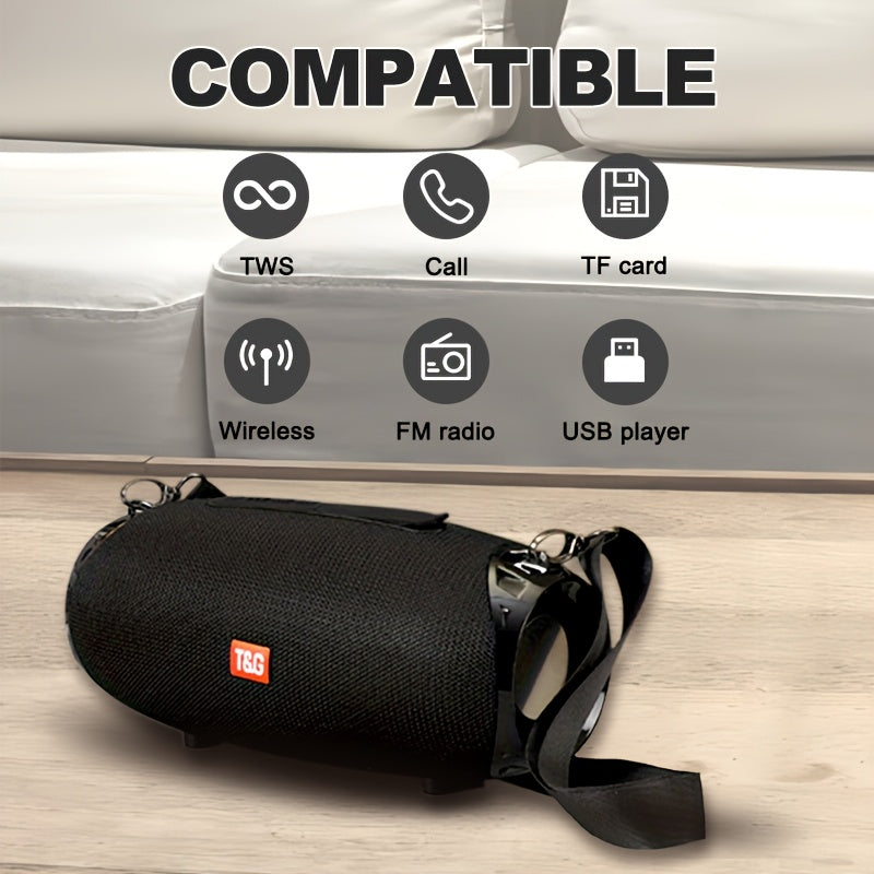 Altavoz inalámbrico portátil con sonido envolvente 5.1, altavoces duales, audio de alta resolución, TWS, carga USB