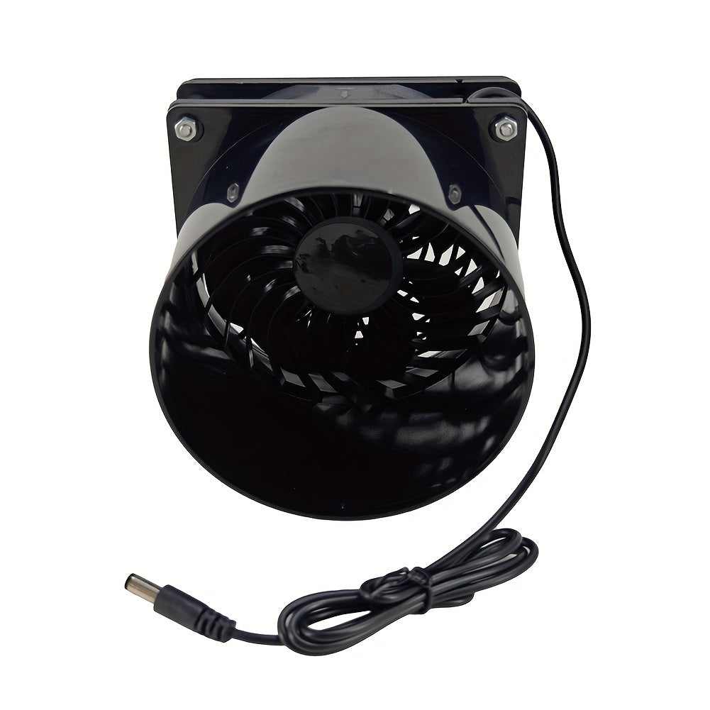 Solar Powered Exhaust Fan Kit with App Control for Pet House and Greenhouse