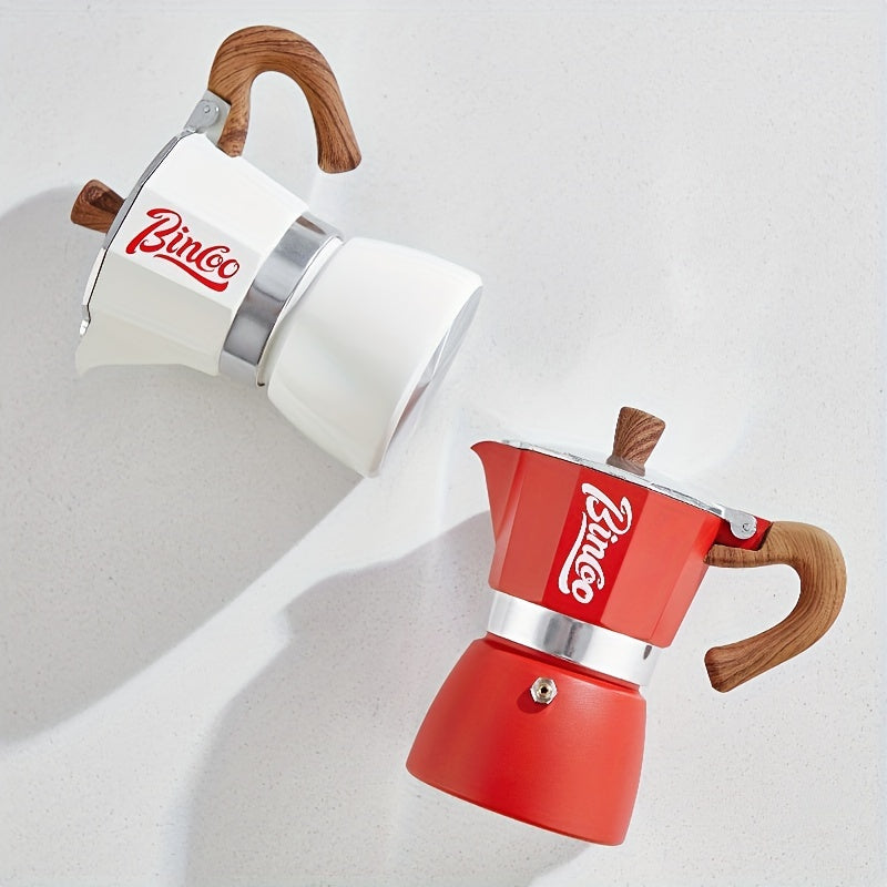 Italian Espresso Moka Pot Metal Hand-Brewed Coffee Maker for Home Use