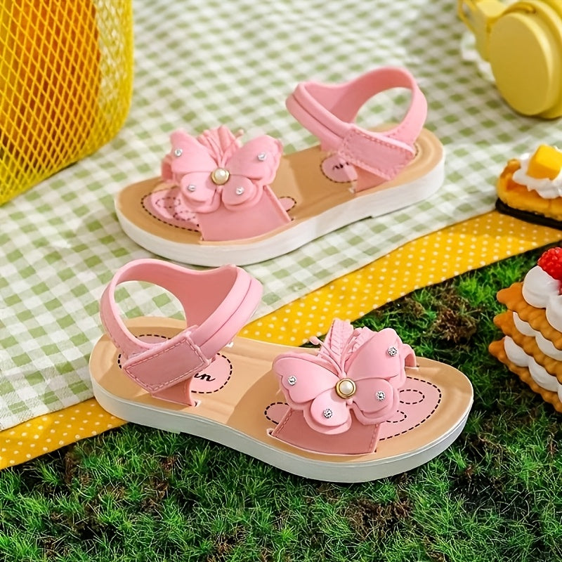 Girls Sandals 2024 Summer Soft-Soled Breathable PVC Casual Shoes