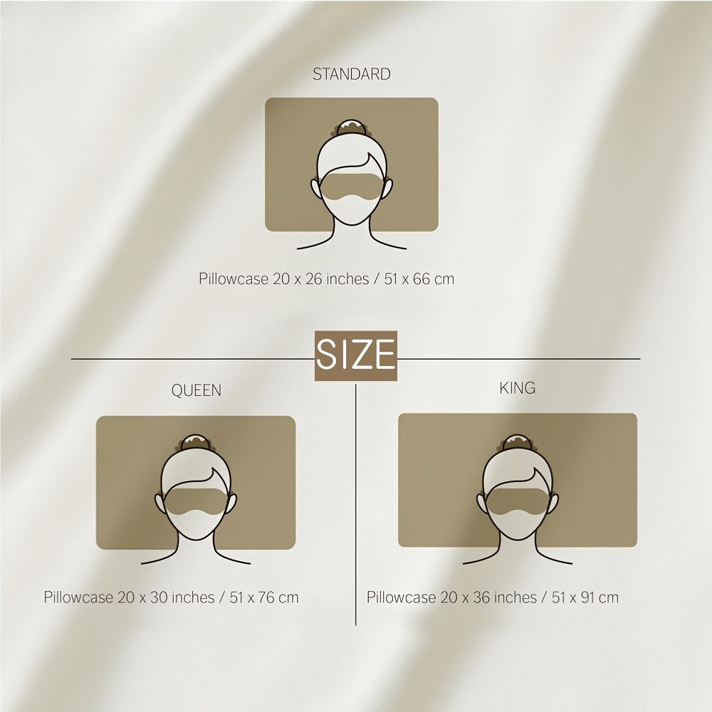 Silk Pillowcase for Hair and Skin 19mm Double-Sided Champagne Colored