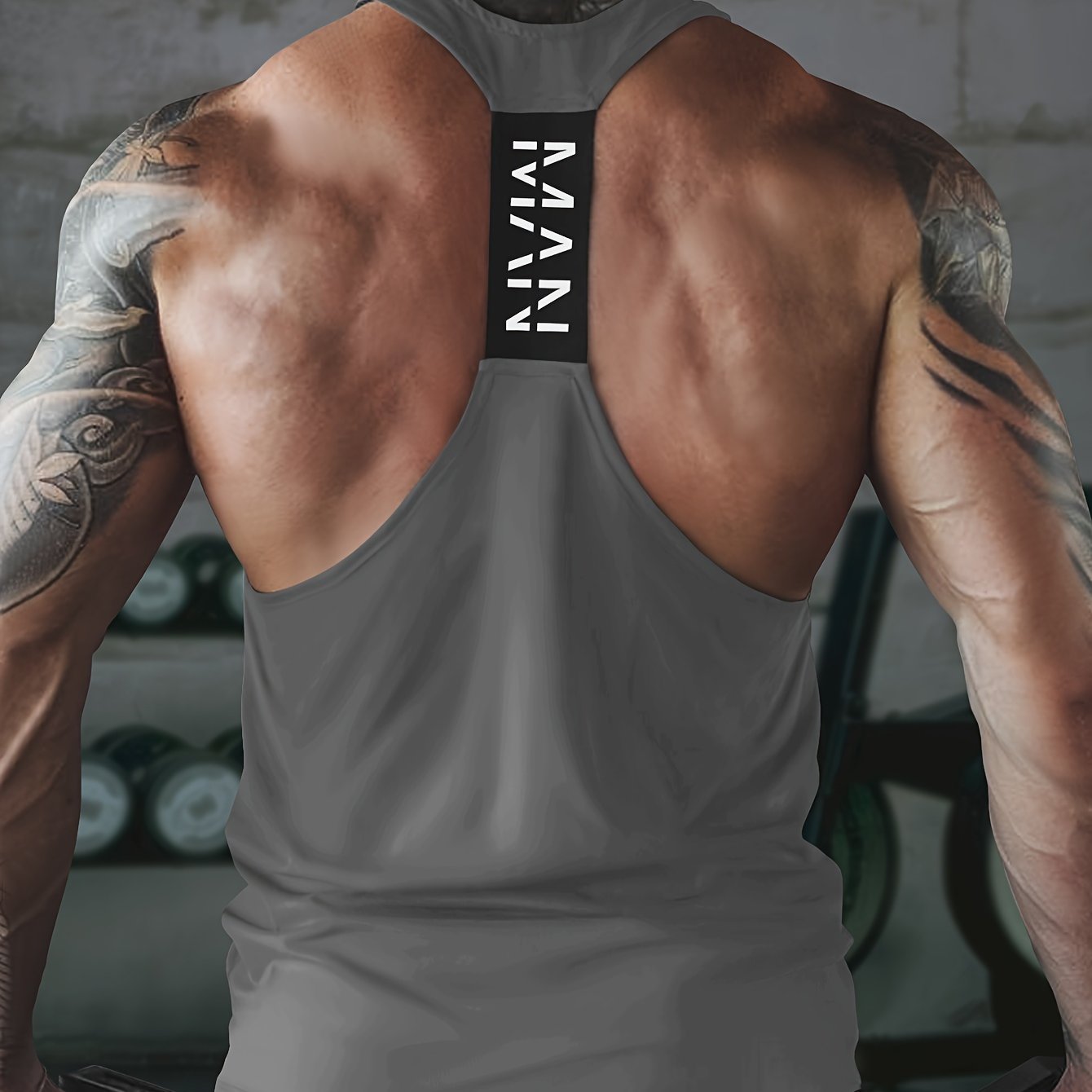 Men's Breathable Sleeveless Fitness Tank Top for Casual Training Summer