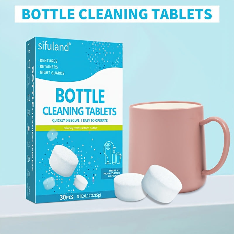 Pack of 30 Effervescent Cleaning Tablets for Kettles and Coffee Machines