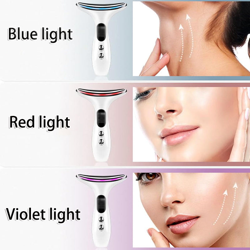 Facial Massager with LED Display USB Rechargeable Adjustable Intensity Multi-Functional Skincare Tool for Her