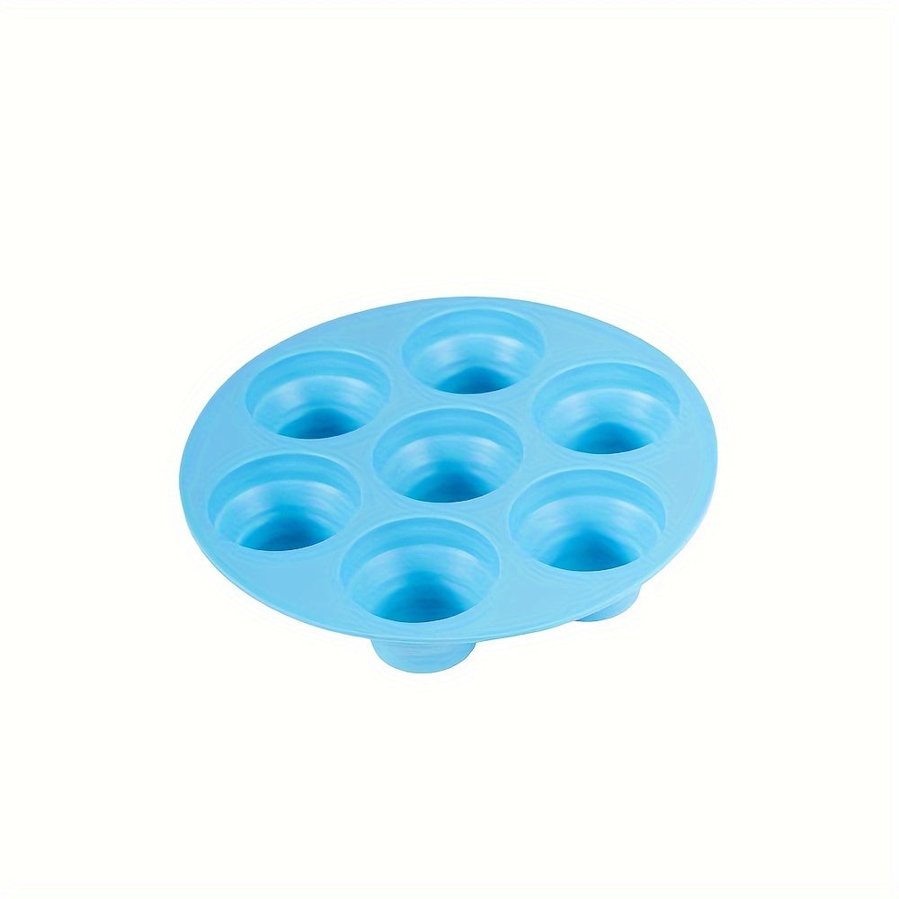 Air Fryer Cake Pan with 7 Cavity Silicone Muffin Mold, 17.98cm Baking Accessory