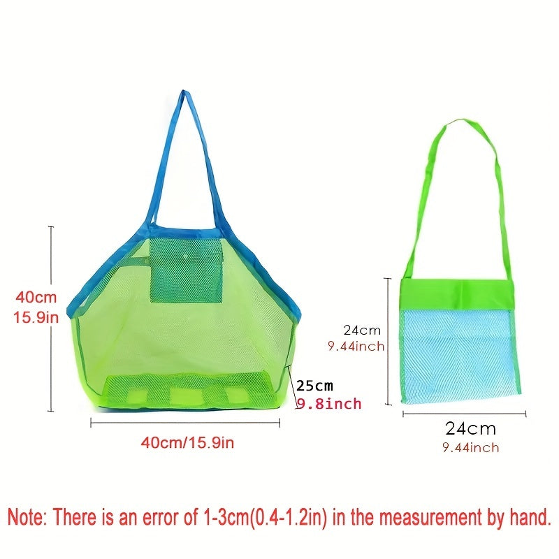 Большая сетчатая пляжная сумка с оксфордской тканью, водоотталкивающая и быстро сохнущая для полотенец, игрушек и продуктов
