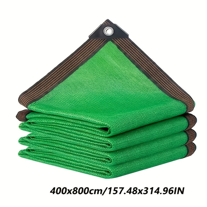 Large Green Outdoor Sunshade Net for Pool Garden Balcony Water-Resistant Fabric