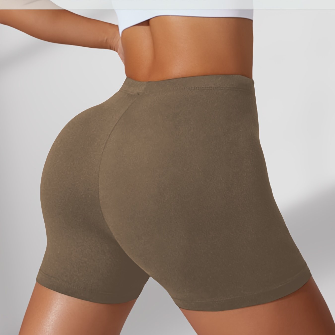 Plus Size Biker Shorts Women’s Soft Tummy Control Workout Athletic Running