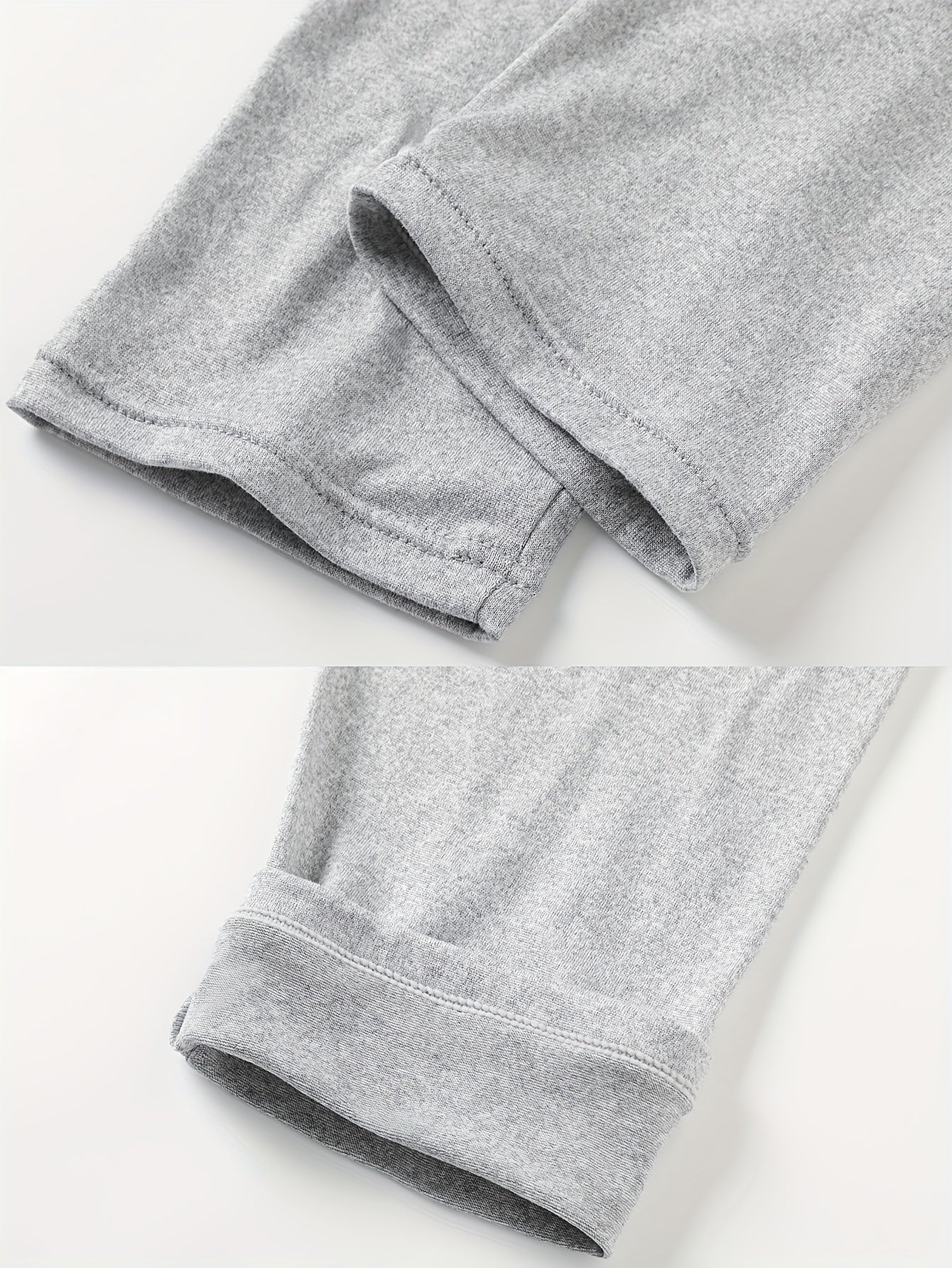 Leggings térmicos para hombre, ajuste ajustado, color sólido, elasticidad media, invierno