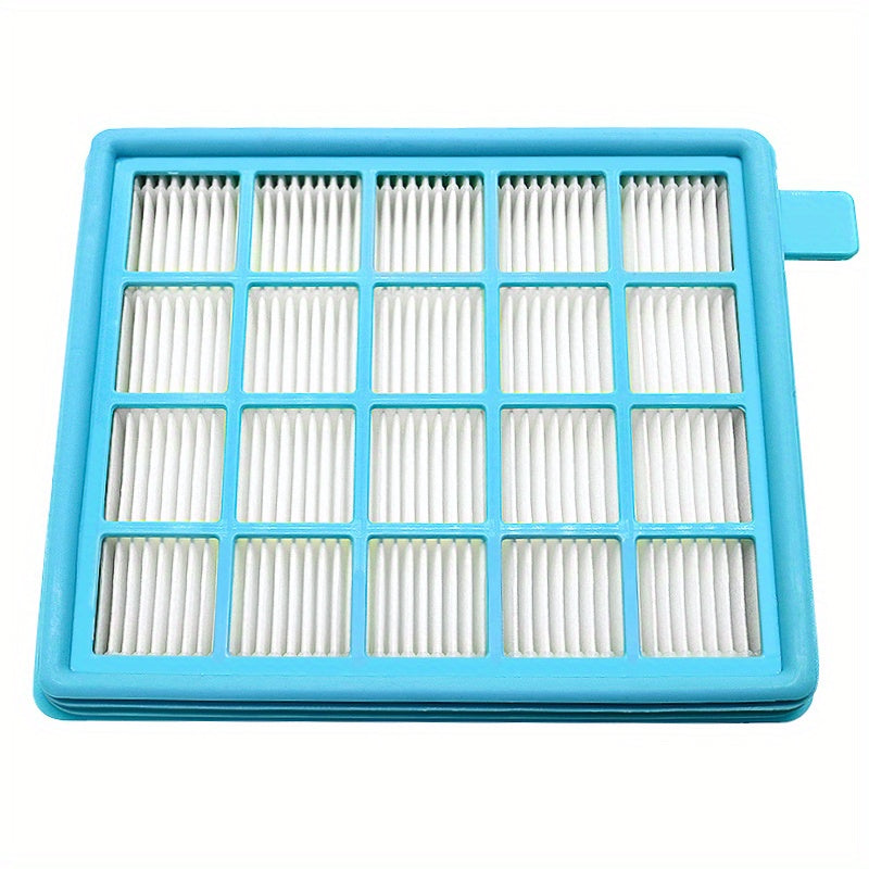 1 HEPA Filtrni Philips Power Pro Active va Compact Changyutgichlar uchun almashtirish - Yengil ko'k to'r dizayni, FC8058/01 va boshqa modellarga mos keladi, Polyester tolasi bilan havo sifatini yaxshilaydi