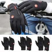Women's Men Touchscreen Gloves Winter Cycling Outdoor Sports Warm Zipper Motorcycle Gloves