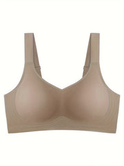 Бюстгальтер для сна с бесшовным дизайном и эффектом пуш-ап для женщин