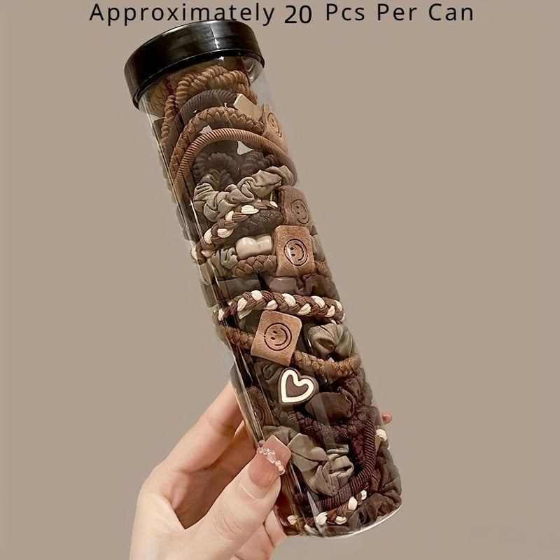 Elastic Knit Hair Ties for Women Set Ponytail Hair Bands Stylish Hair Accessories