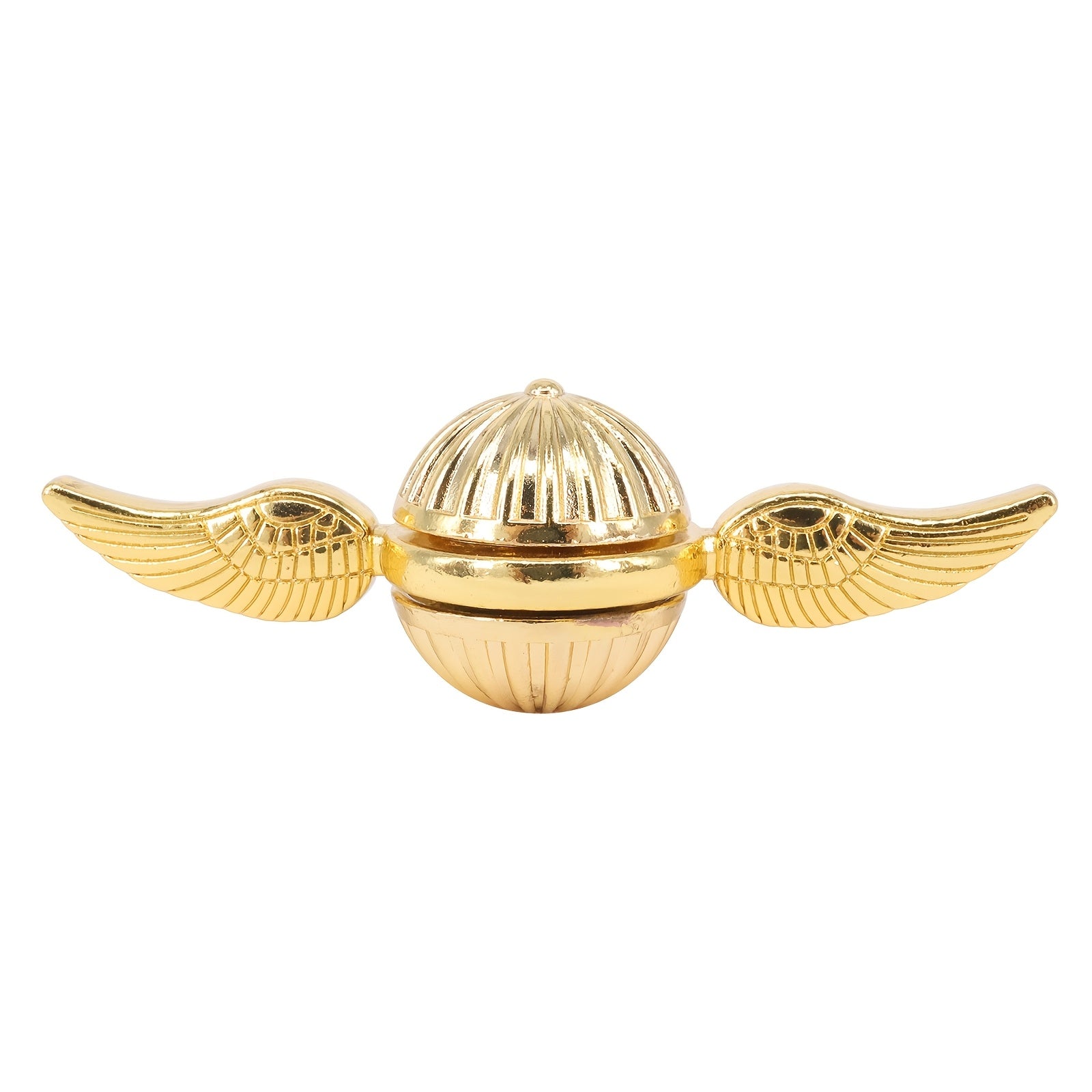 Golden Alloy Hand Spinner with Magical Wing Design for Relaxation and Focus