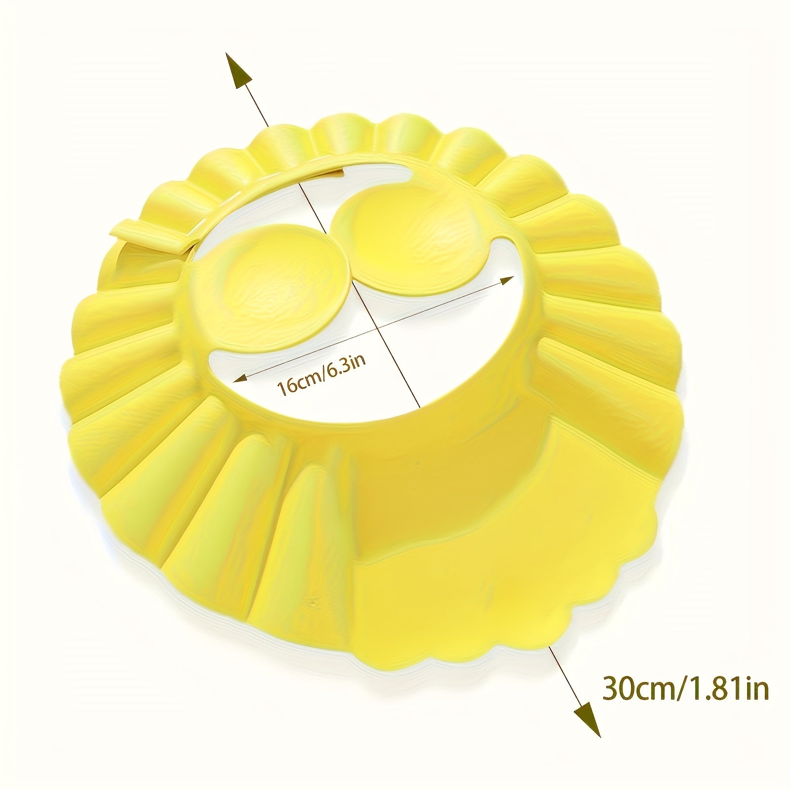 Детская водонепроницаемая пенистая шапка для ванны для детей 0-6 лет с широким козырьком и ушами