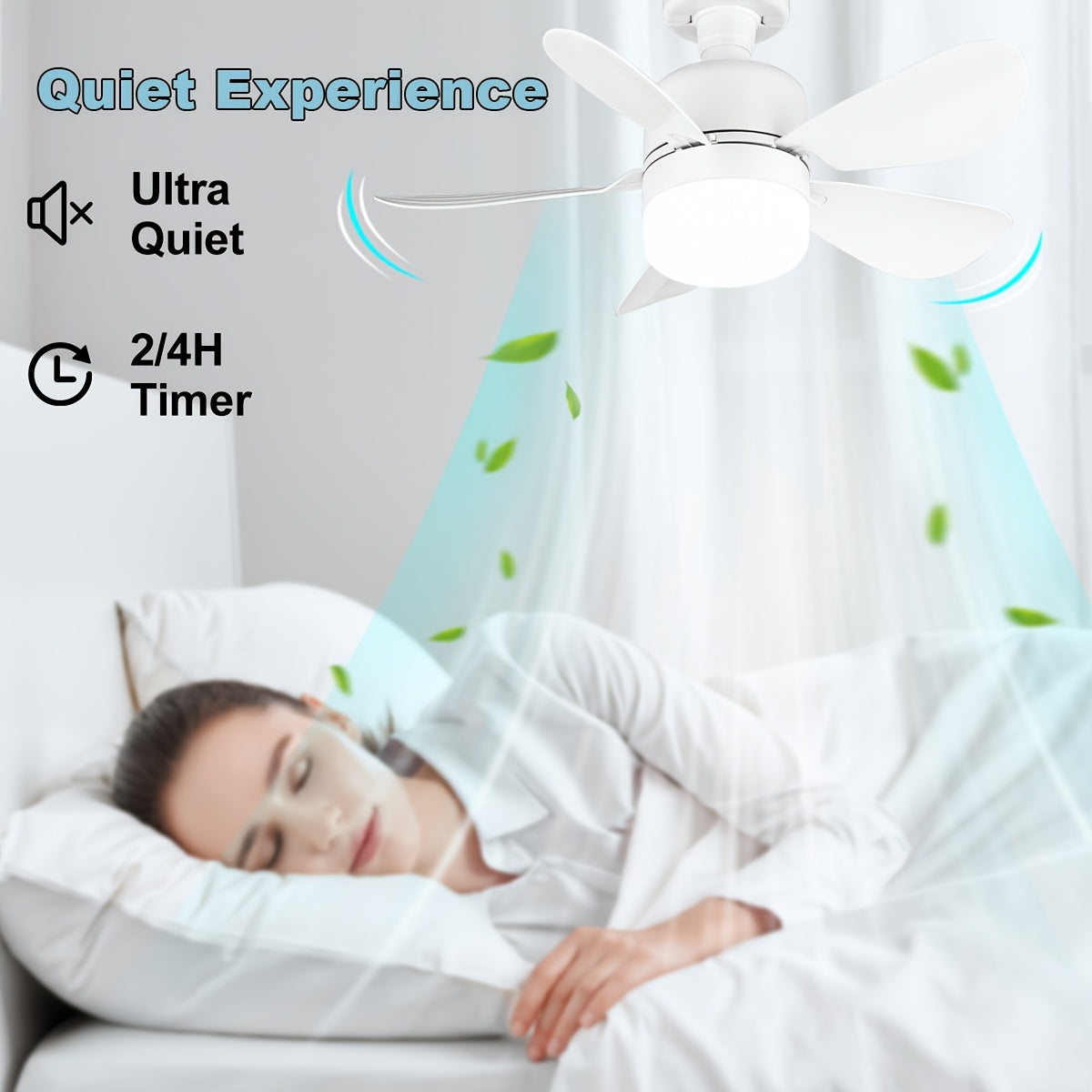 1 dona Zamonaviy Oq Shiftli Fan bilan Yorug'lik va Uzoqdan Boshqarish, Dimmable LED Yoritish, 3 tezlik sozlamasi, Turli xonalar uchun ichki plastmassa fan - Elektr tarmog'iga ulash talab qilinadi