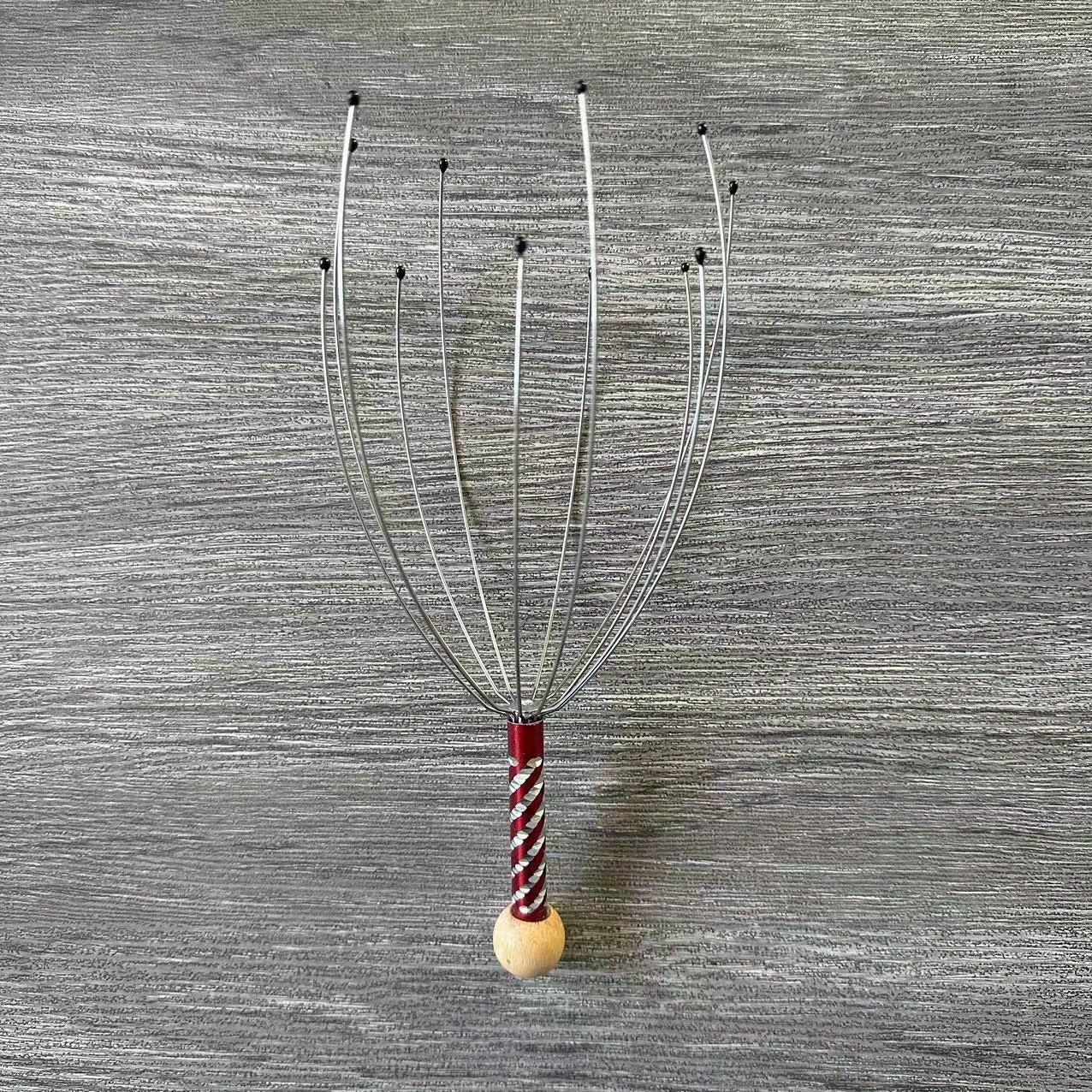 Metal Head Massager Octopus Design Deep Tissue Scalp Massage Tool Portable for Home Travel