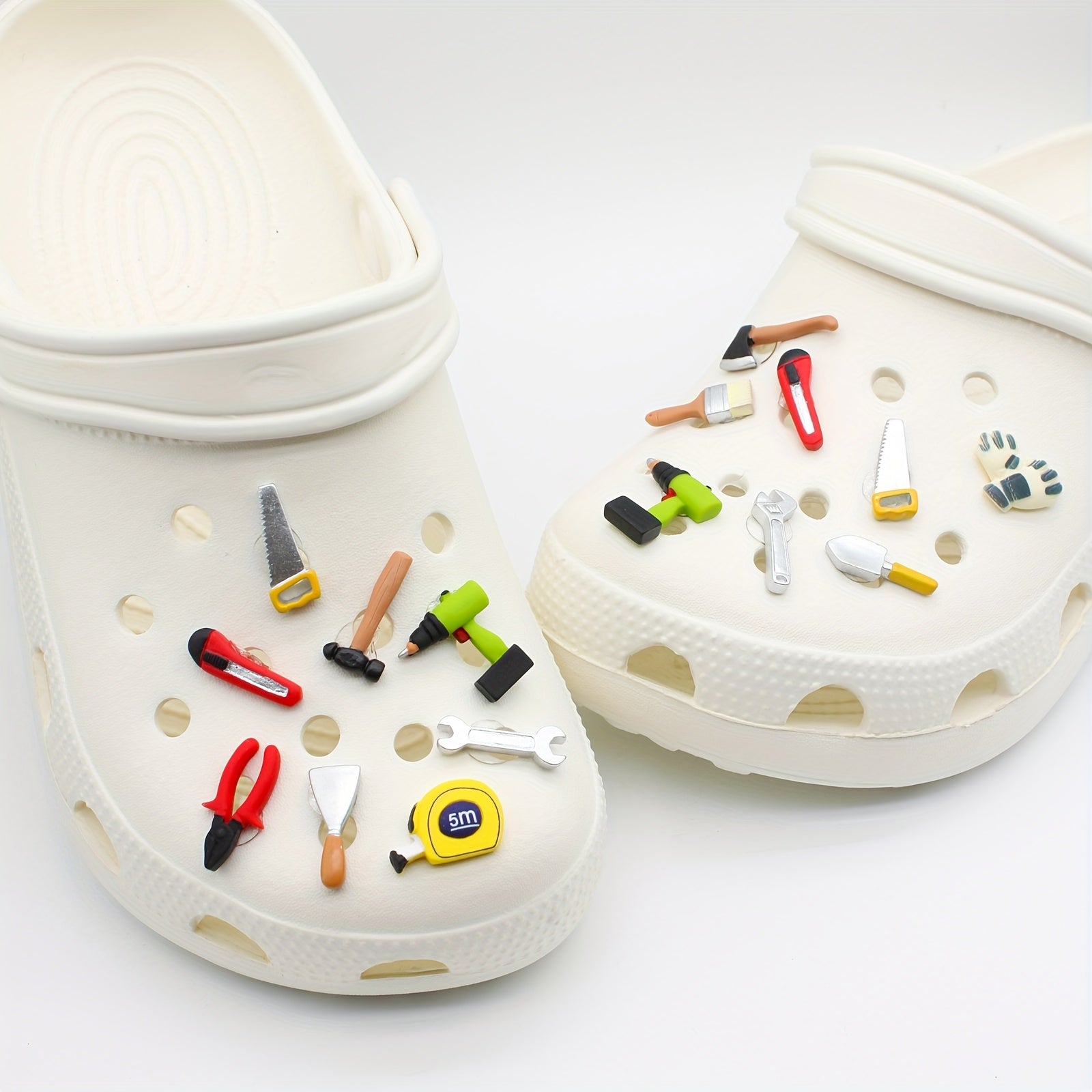 14 Pcs Model Repair Tools Set with Pliers Knife Shoes Buckle and Decorations