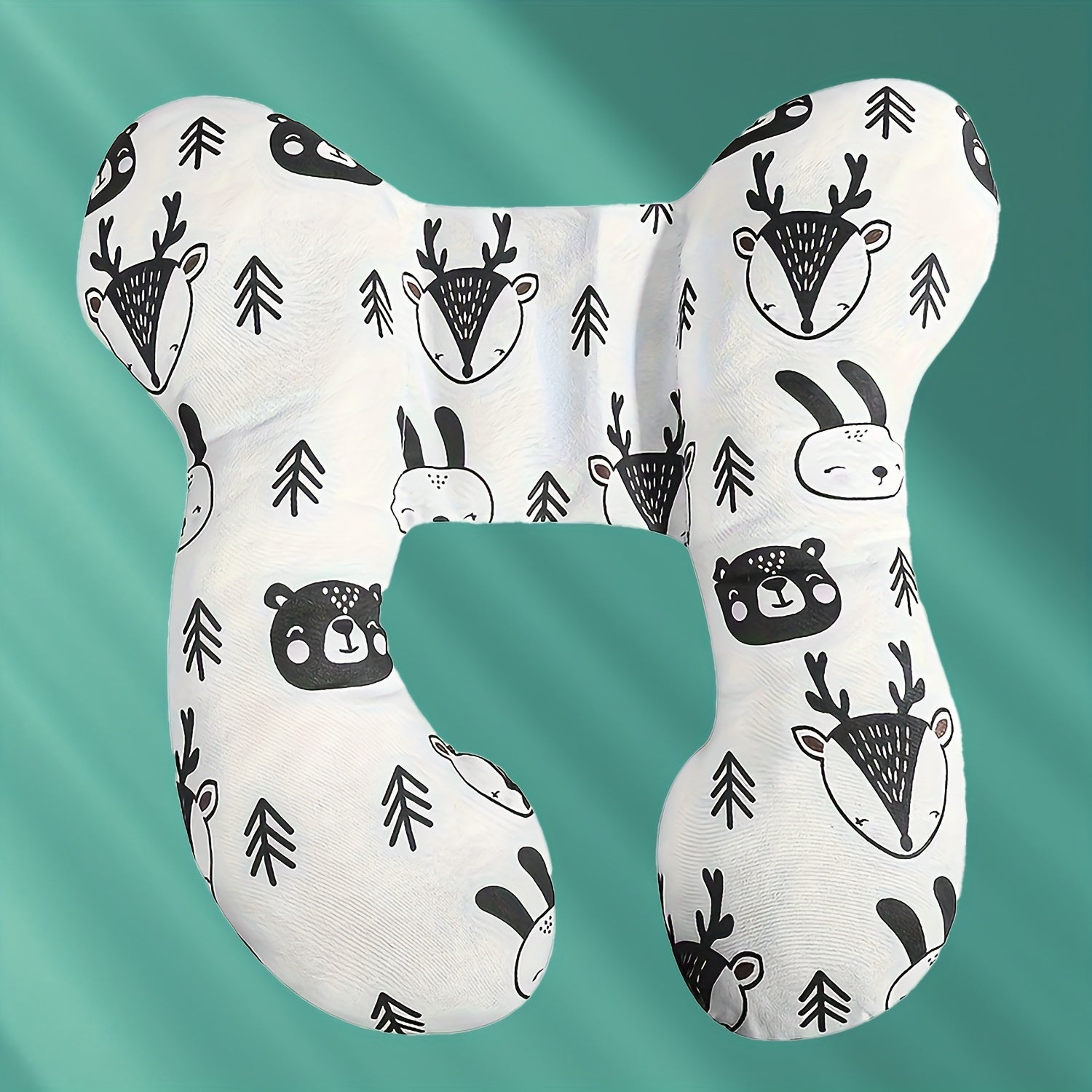 Baby Head Support Pillow for Car Seat and Stroller Soft Polyester 360° Protection Lightweight Portable for 0-3 Years