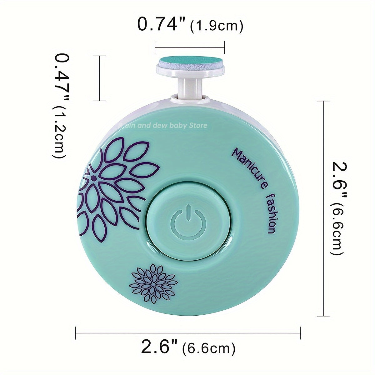 Электрический набор для обрезки ногтей с 6 сменными шлифовальными головками, портативный эргономичный дизайн, низкий уровень шума.