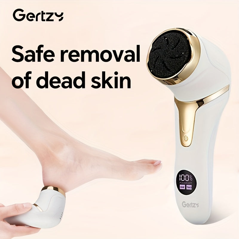 Electric Foot Grinder with Vacuum Cleaner LCD Display 2-Speed Dead Skin Remover