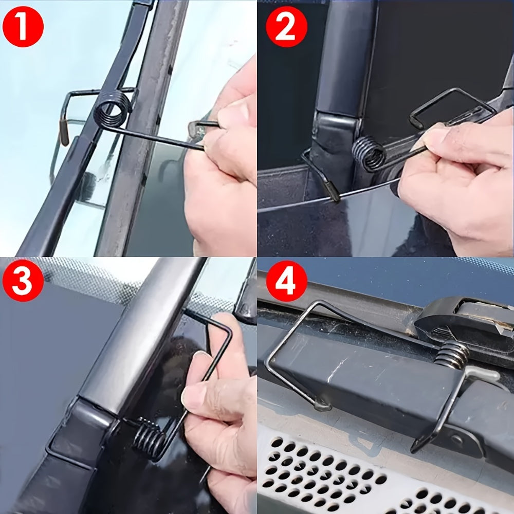 Universal Car Wiper Arm Set 1/2/3/4pcs Spring Assist Easy Install