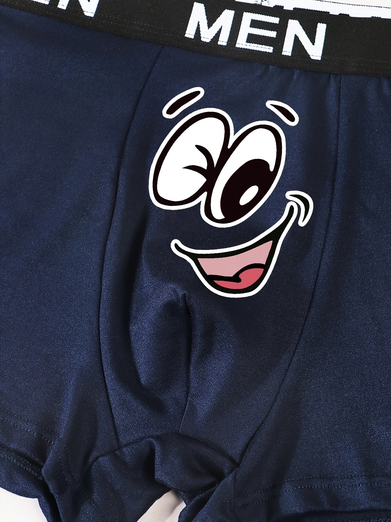 Men's Breathable Thin Boxer Shorts with Cute Print Polyester Elastane