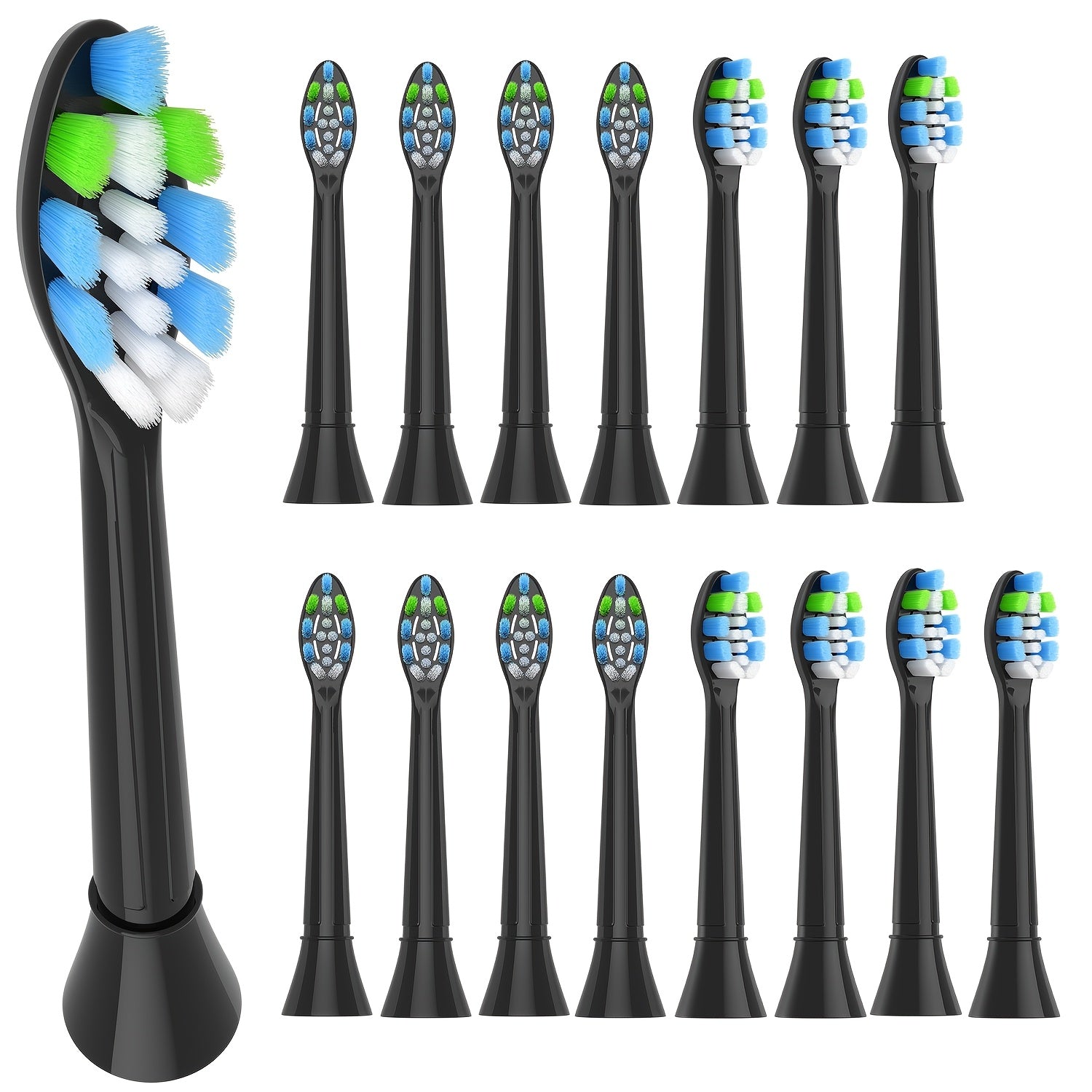 Soft Bristle Replacement Toothbrush Heads 8/12/16pcs for Gum Care