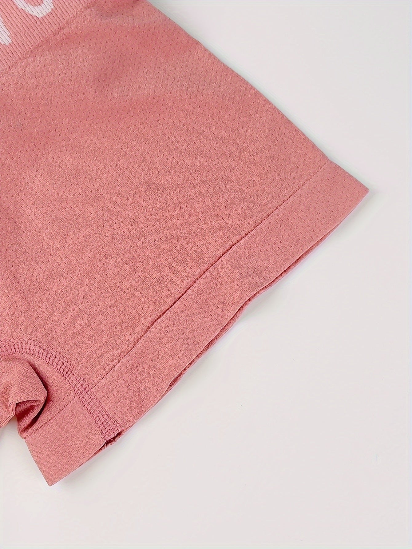 Seamless Girlshorts with Letter Print 6-Pack Breathable Stretchy Underwear