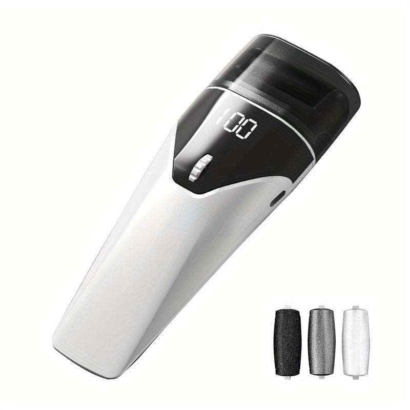 Portable Electric Foot Grinder Rechargeable Lithium Battery USB Charging Multiple Grinding Heads Built-in Light Adjustable Settings