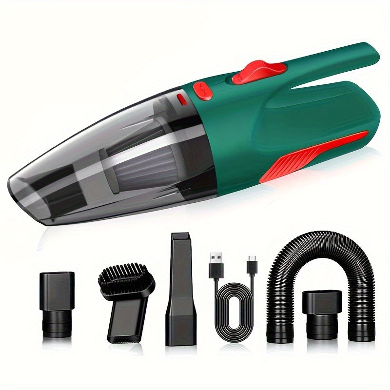 7-Piece Cordless Handheld Vacuum Cleaner Set for Home and Car Cleaning with Strong Suction