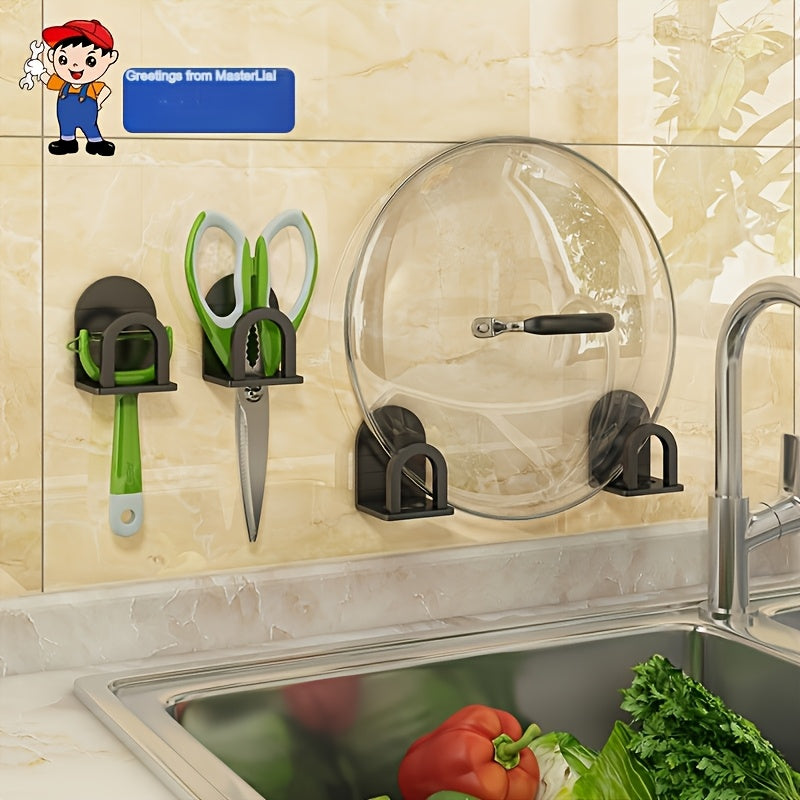 No-Drill Kitchen Wall Rack Set of 2 Space Aluminum Sink Organizer with Steel Ball Drainage