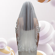 Vintage Lace Wedding Veil Bridal Accessories 100% Polyester Classic Bridal Veil