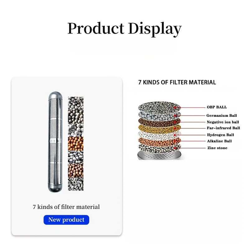 Bir dona zanglamas po'latdan yasalgan alkali suv ionizatori tayoqchasi, elektr energiyasiga ehtiyoj sezmasdan, rux miqdorini oshiradigan portable vodorodga boy va mineral energiya suv filtridir.