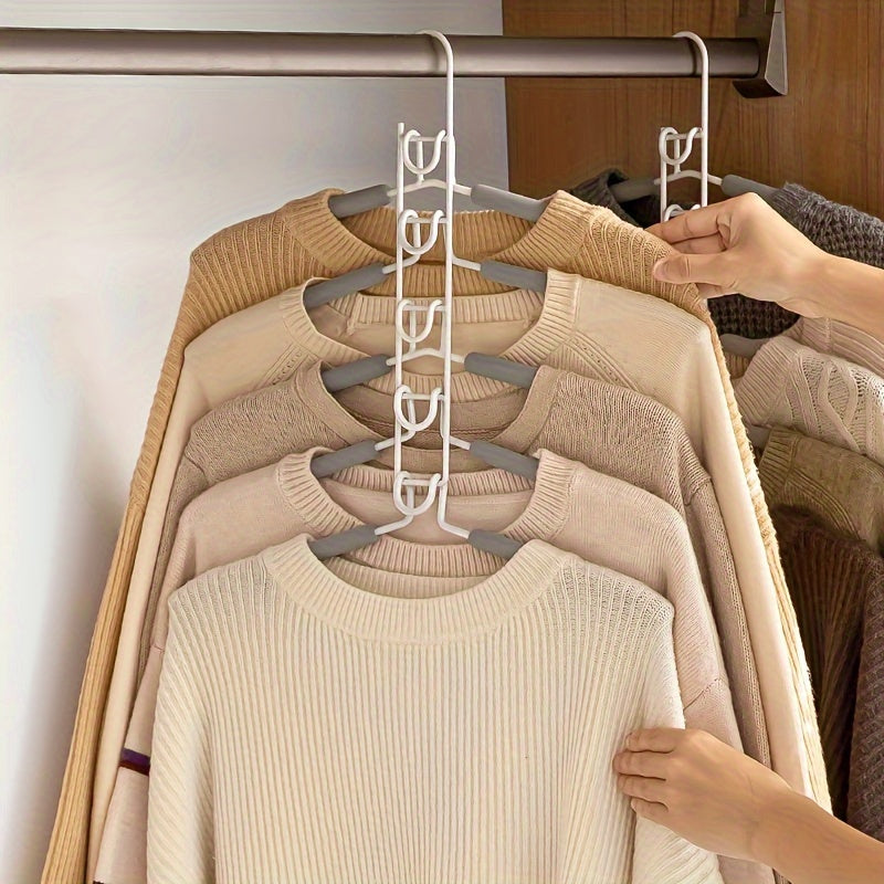 Multi-Tier Pants Hanger for Trousers and Sweaters Space-Saving Closet Organizer