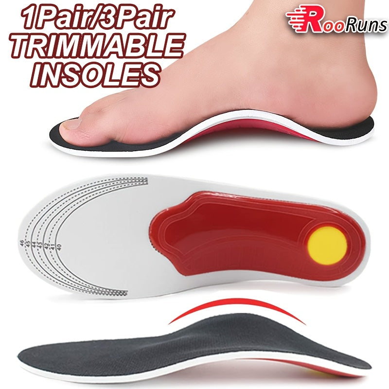 Unisex Sports Insoles Breathable Anti-Odor Sweat-Absorbing Thick Lightweight Comfortable