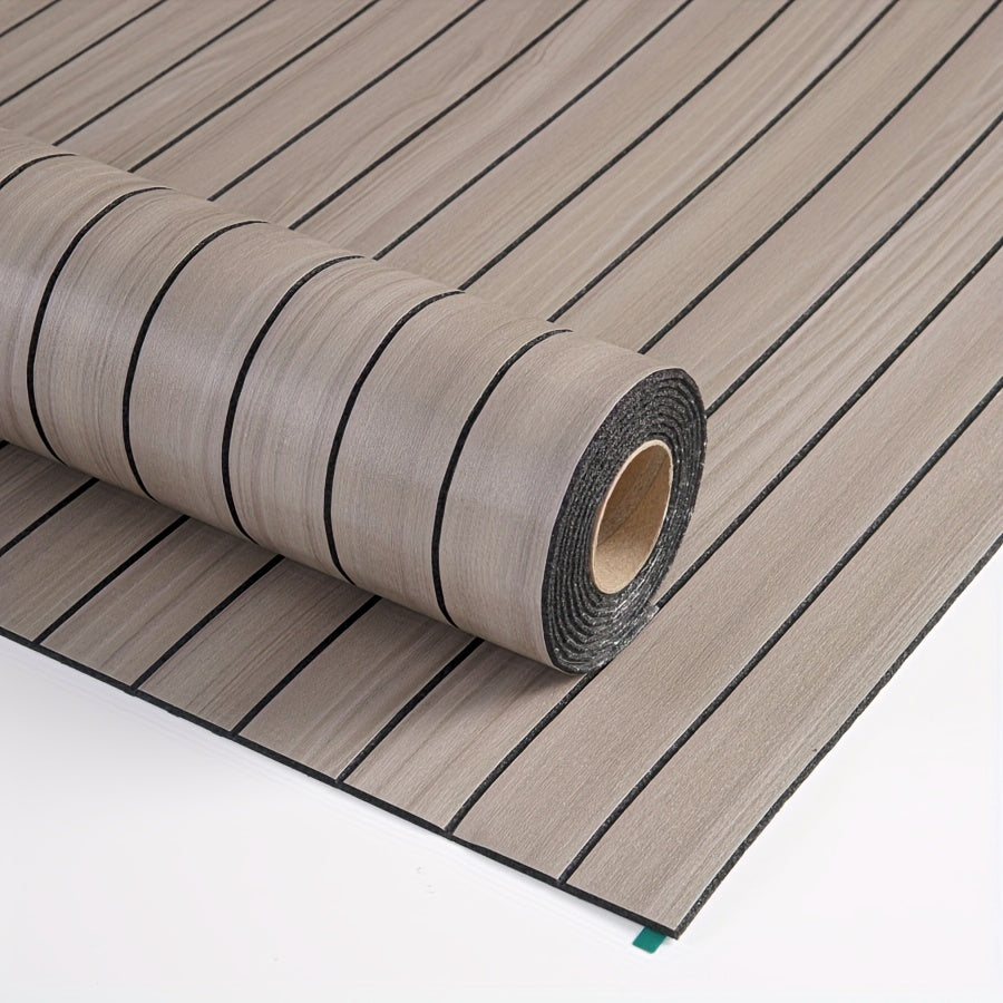 Self-Adhesive 3D Wall Panel Vinyl Curved Edges Shapes and Stripes Style for Ceilings and Partitions
