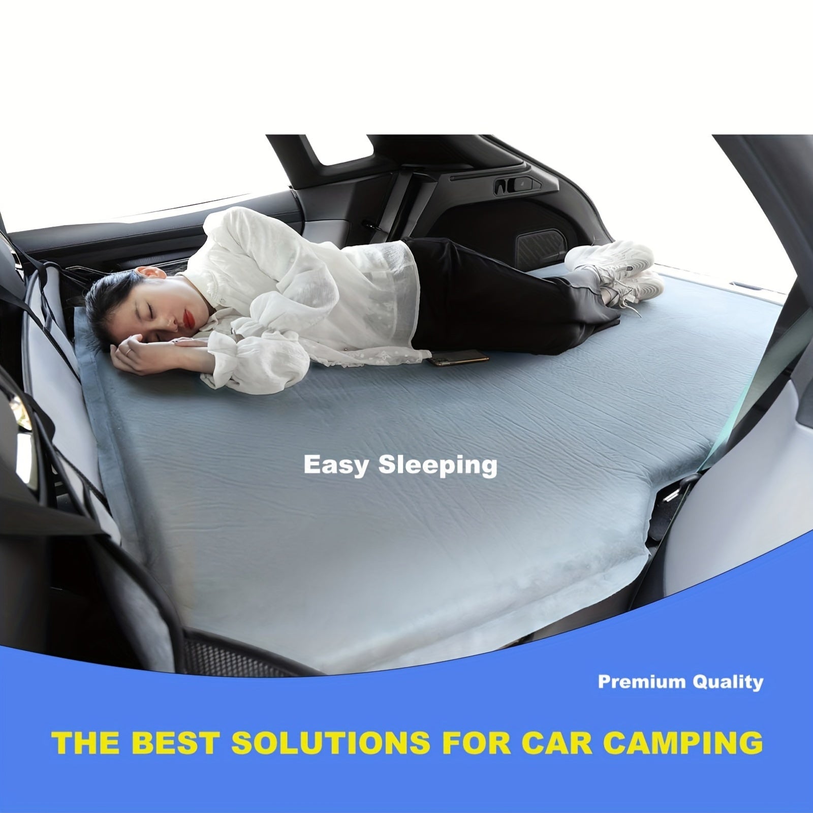 Black Car Camping Mattress Gap Filler for SUV Trunk and Back Seat Space