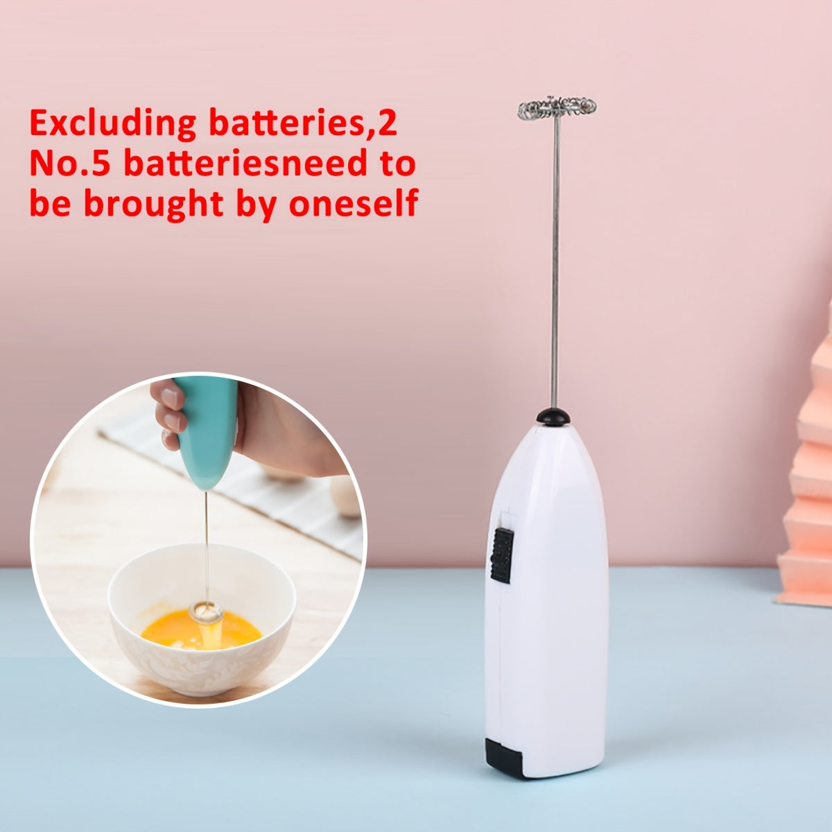 Мини электрический ручной миксер венчик пеномешалка из нержавеющей стали кухонный гаджет