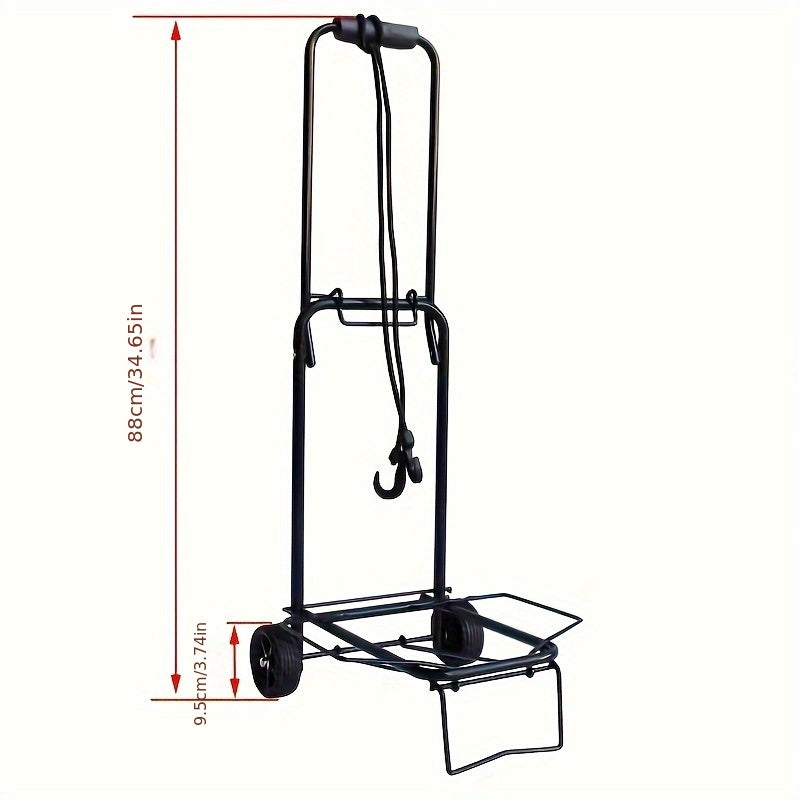 Yilni yig'iladigan konstruktsiyali portativ arava - 24,95 kg sig'im, xarid qilish, ko'chirish va sanoat ilovalari uchun juda mos keladi