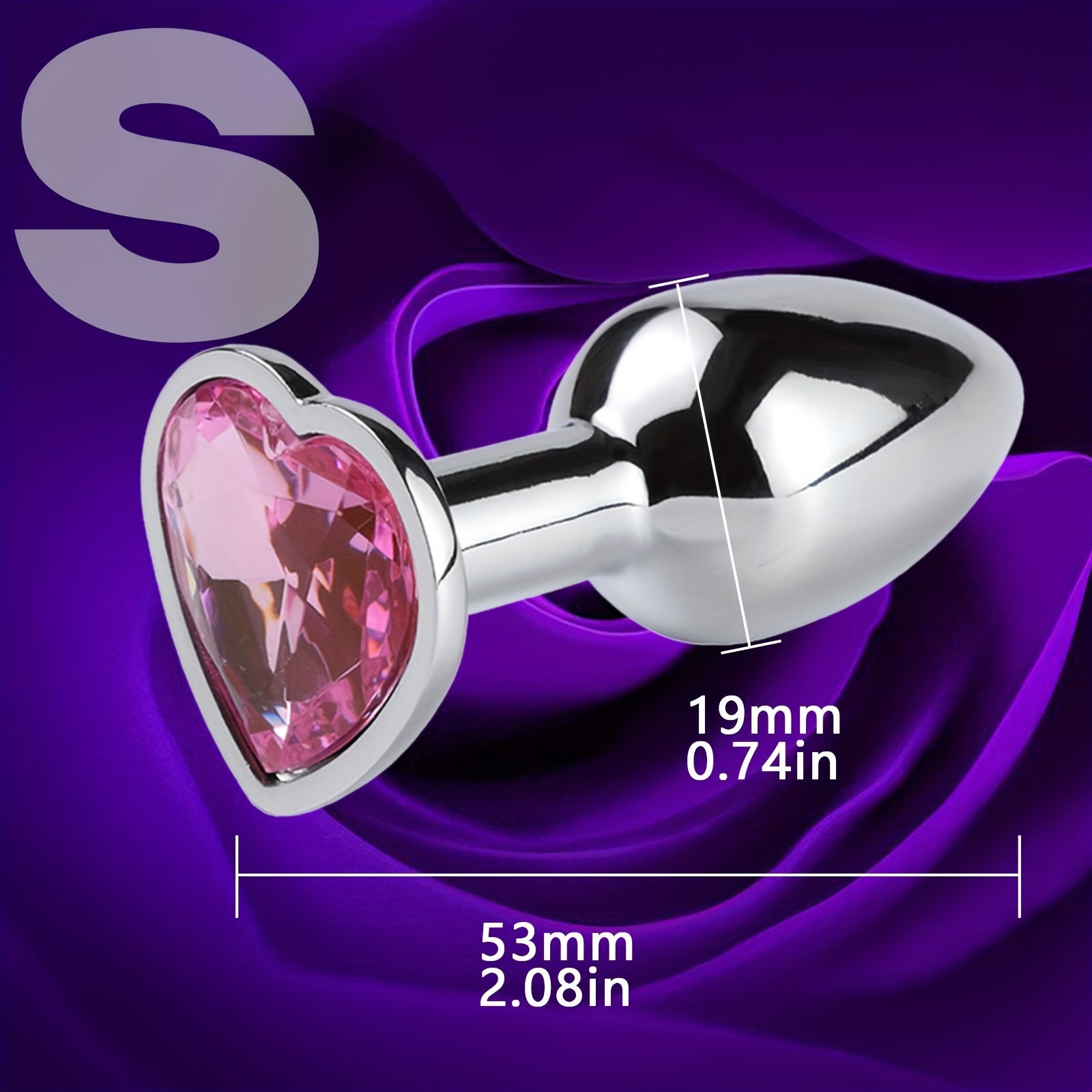 Ayollar Erkaklar Juftliklar Rostdan Qilichli Qotishli Polad Anal Plagin Yurak Shaklidagi Orqa O'yinchoq Seks O'yinchoqi