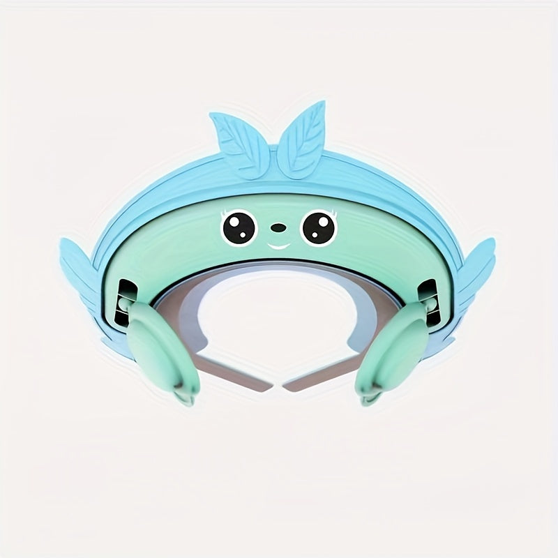 Детский водонепроницаемый шапочка для душа с регулируемыми TPE-накладками на уши для детей